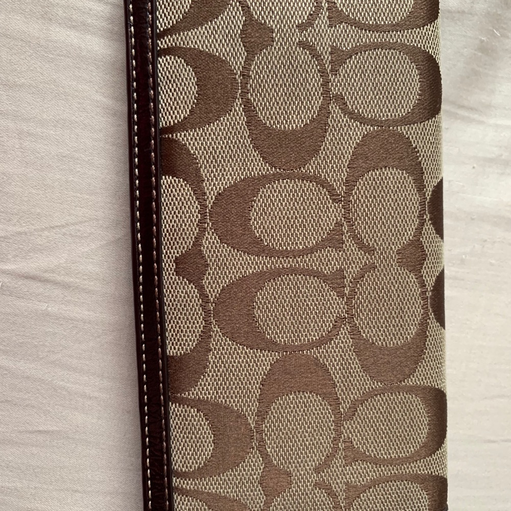 Coach checkbook cover